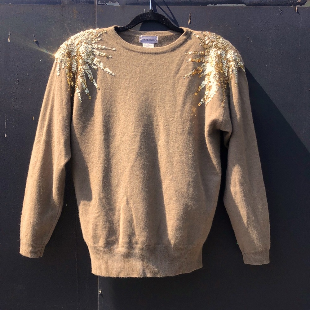 Lauren Alexandra Sequin Sweater Top